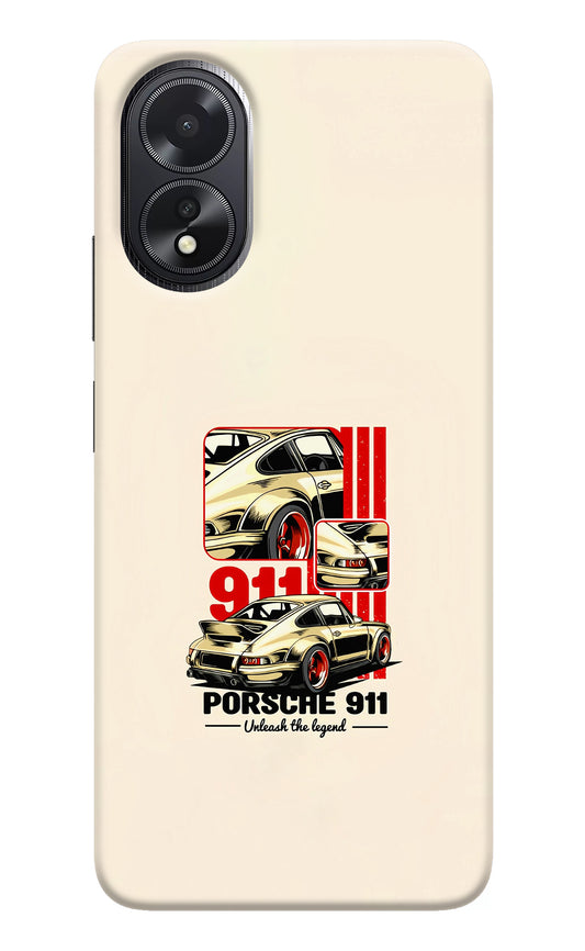 Classic Porsche 911 Oppo A18/Oppo A38 Back Cover