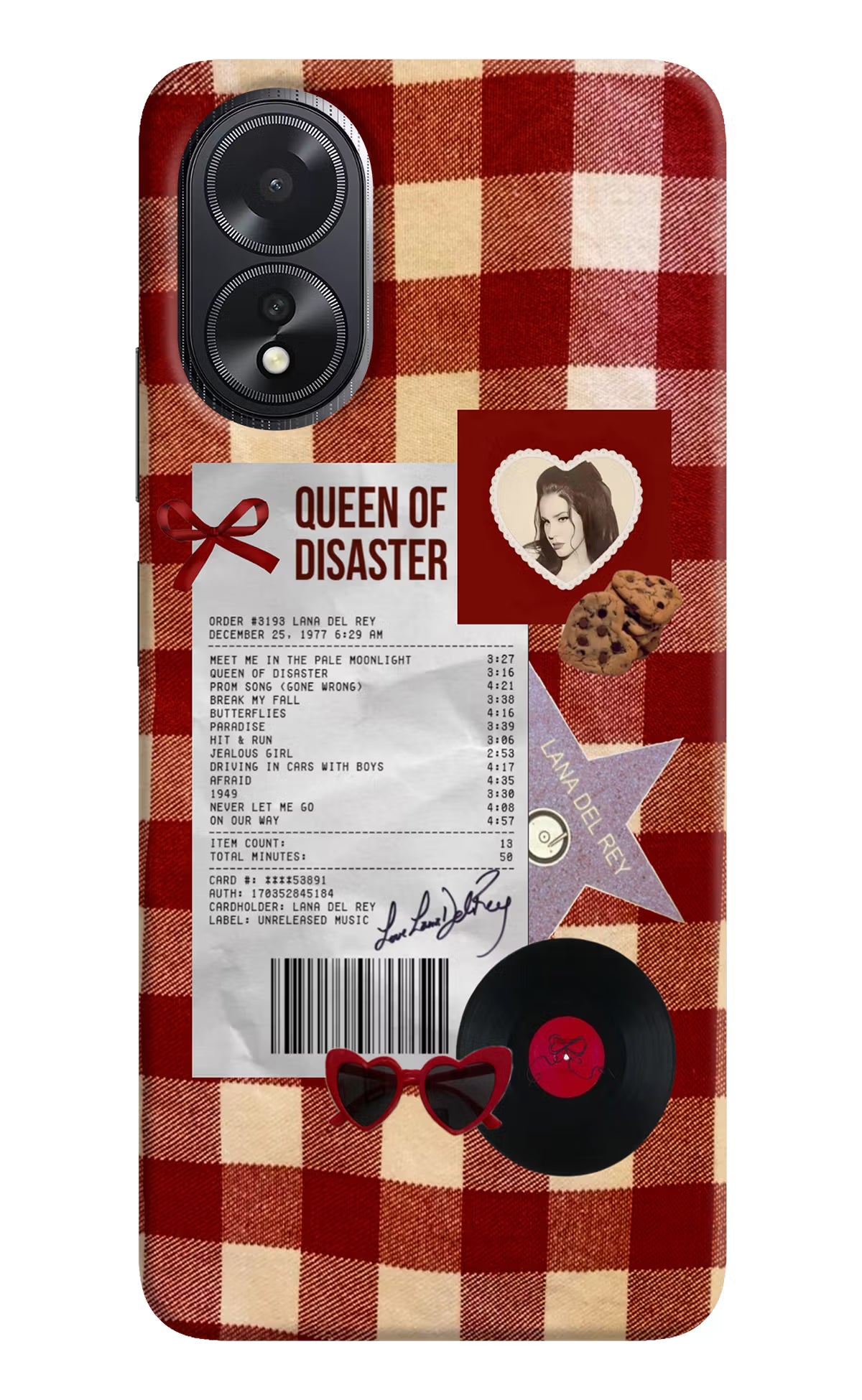 Queen of Disaster Oppo A18/Oppo A38 Hard Case Back Cover by Casekaro
