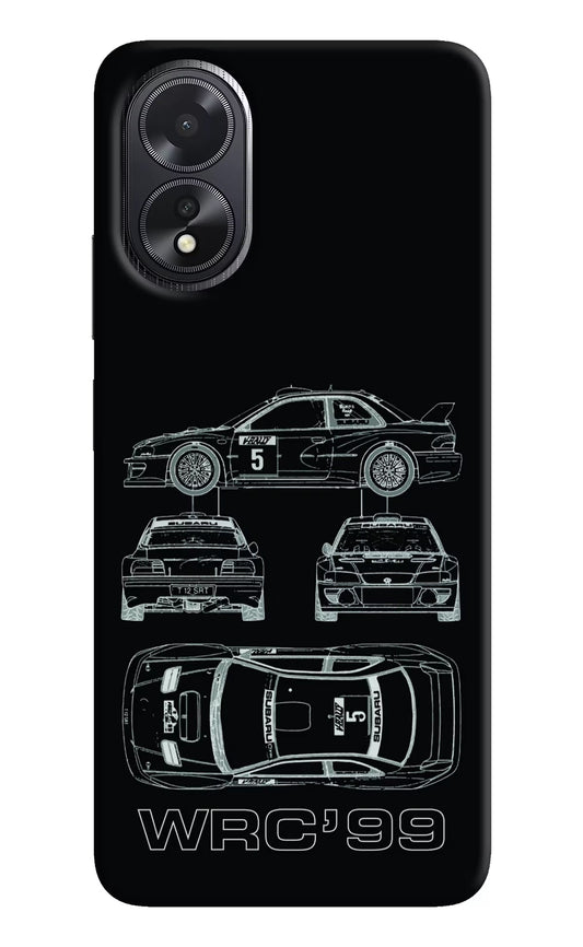 WRC'99 Oppo A18/Oppo A38 Hard Case Back Cover by Casekaro