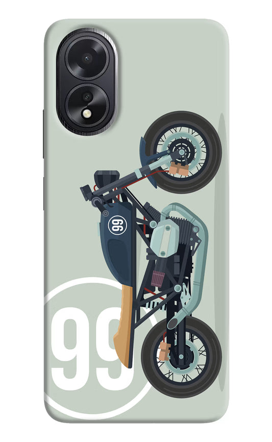 Classic Cafe Racer 99 Oppo A18/Oppo A38 Hard Case Back Cover by Casekaro