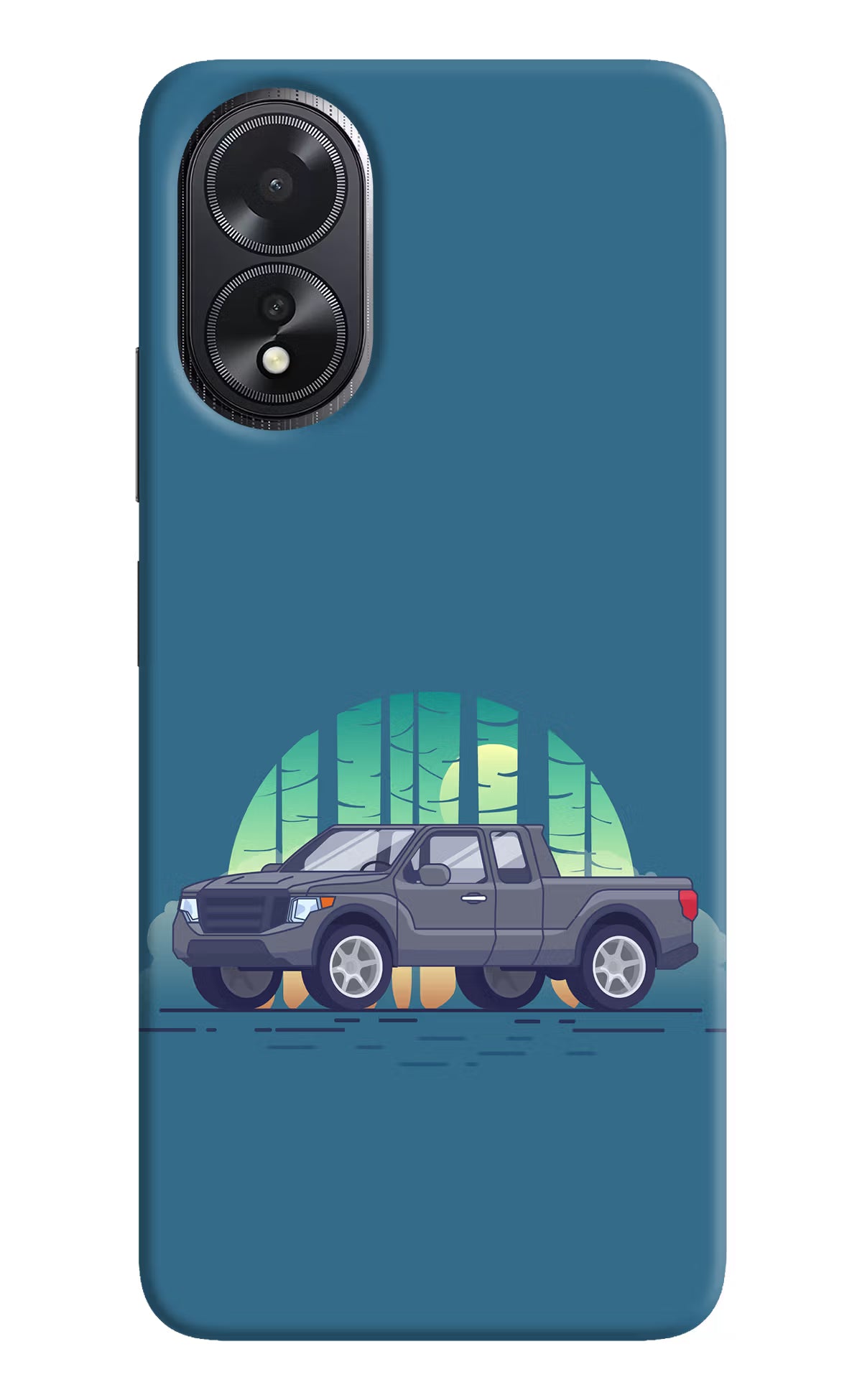 Retro Garage Vibe Oppo A18/Oppo A38 Hard Case Back Cover by Casekaro