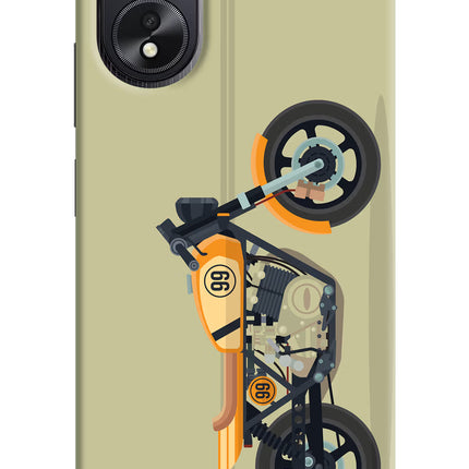 Vertical Speedster Oppo A18/Oppo A38 Hard Case Back Cover by Casekaro