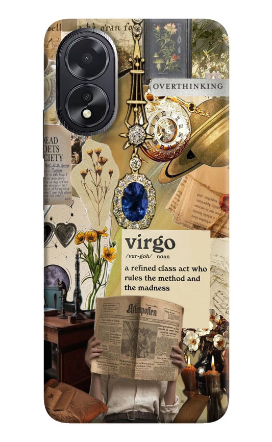 Virgo Zodiac Oppo A18/Oppo A38 Hard Case Back Cover by Casekaro