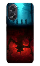 Ordinary Things Downside Up Oppo A18/Oppo A38 Hard Case Back Cover by Casekaro