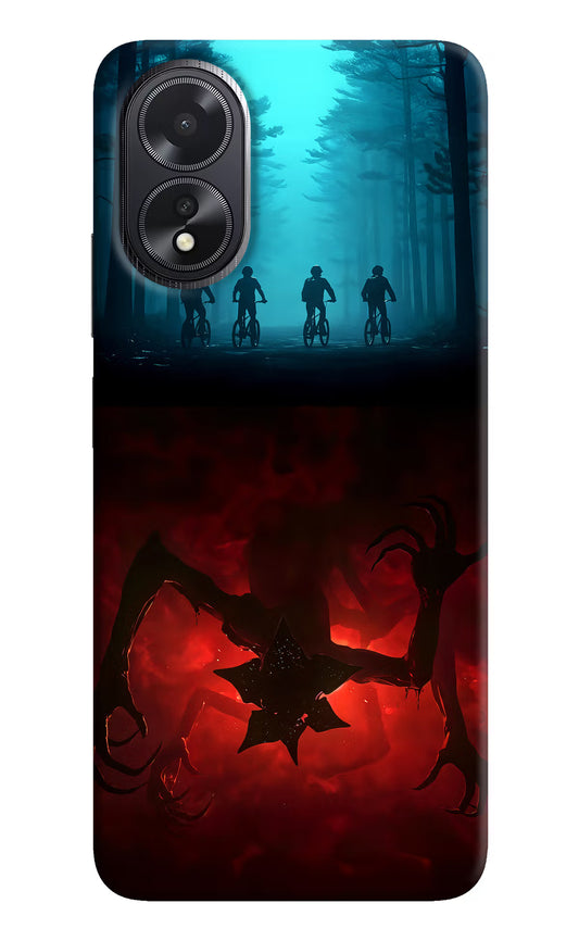 Ordinary Things Downside Up Oppo A18/Oppo A38 Hard Case Back Cover by Casekaro