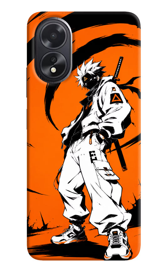 Street Samurai  Oppo A18/Oppo A38 Hard Case Back Cover by Casekaro