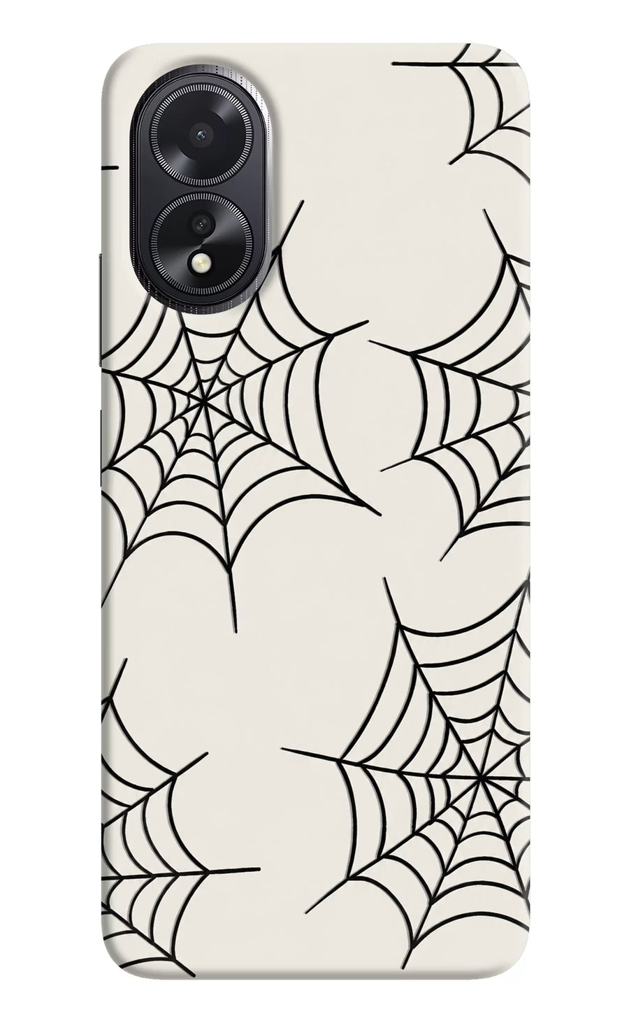 Spider Web Oppo A18/Oppo A38 Back Cover, Hard case