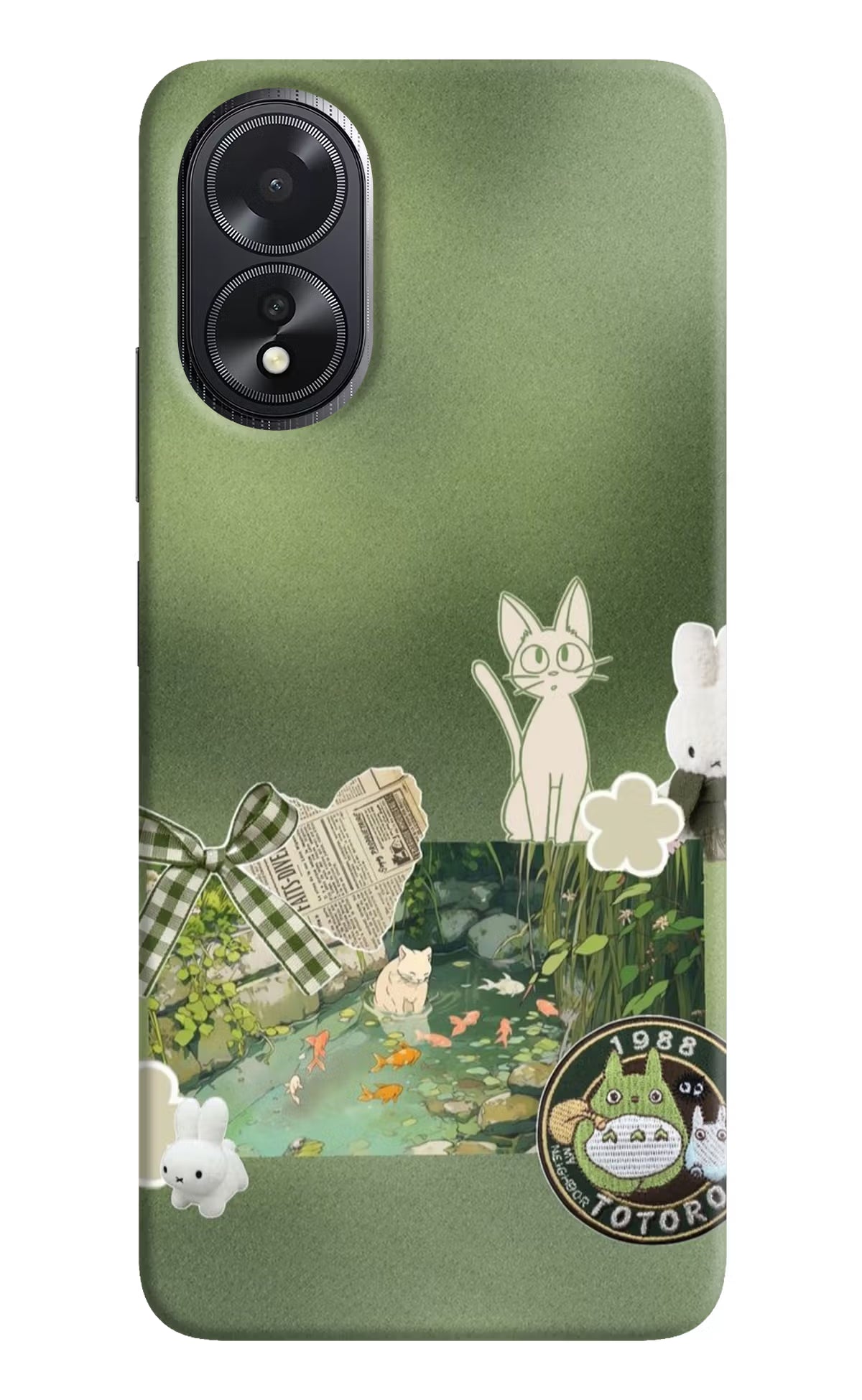 Aesthetic anime Oppo A18/Oppo A38 Back Cover