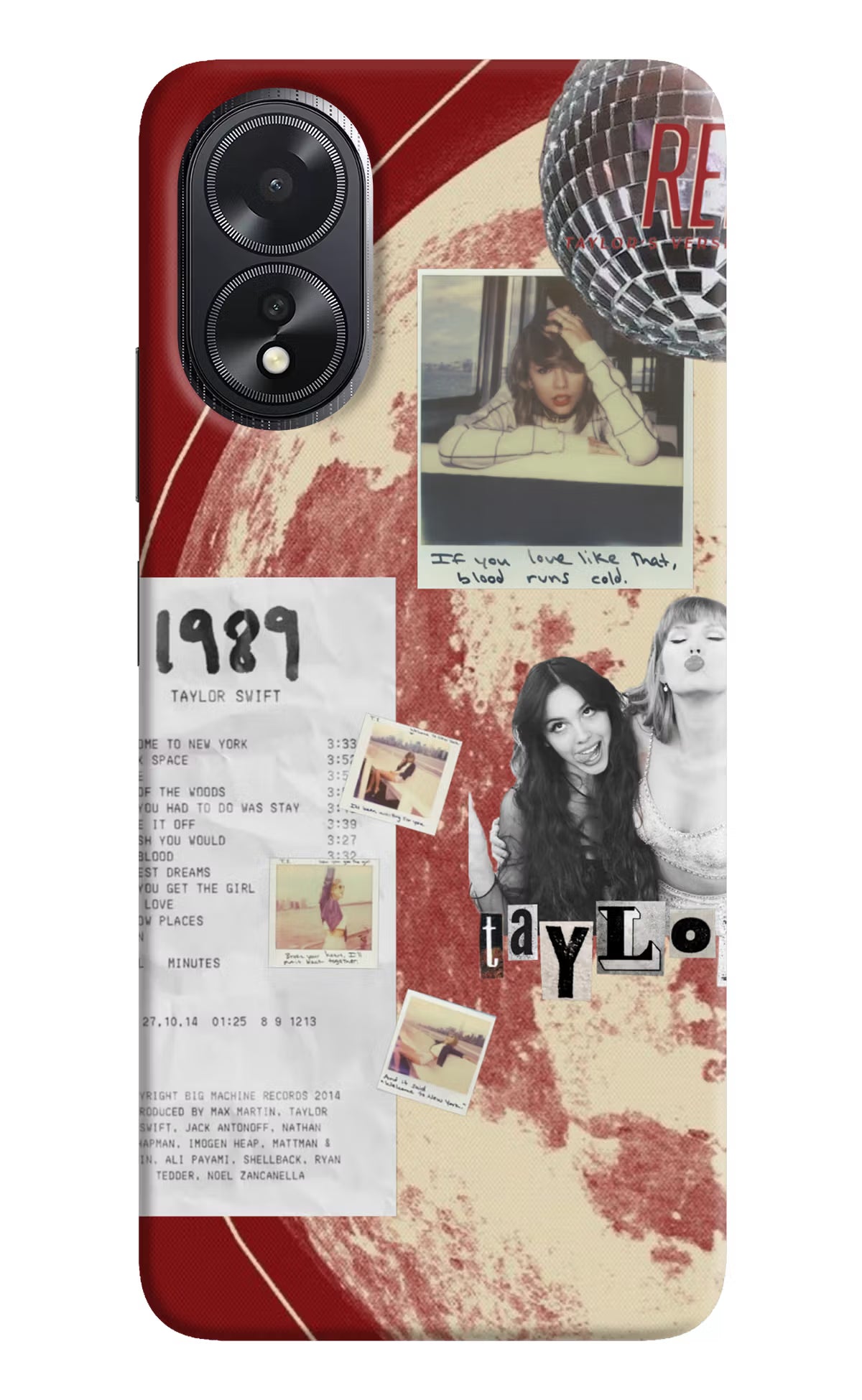 Taylor Swift Oppo A18/Oppo A38 Back Cover