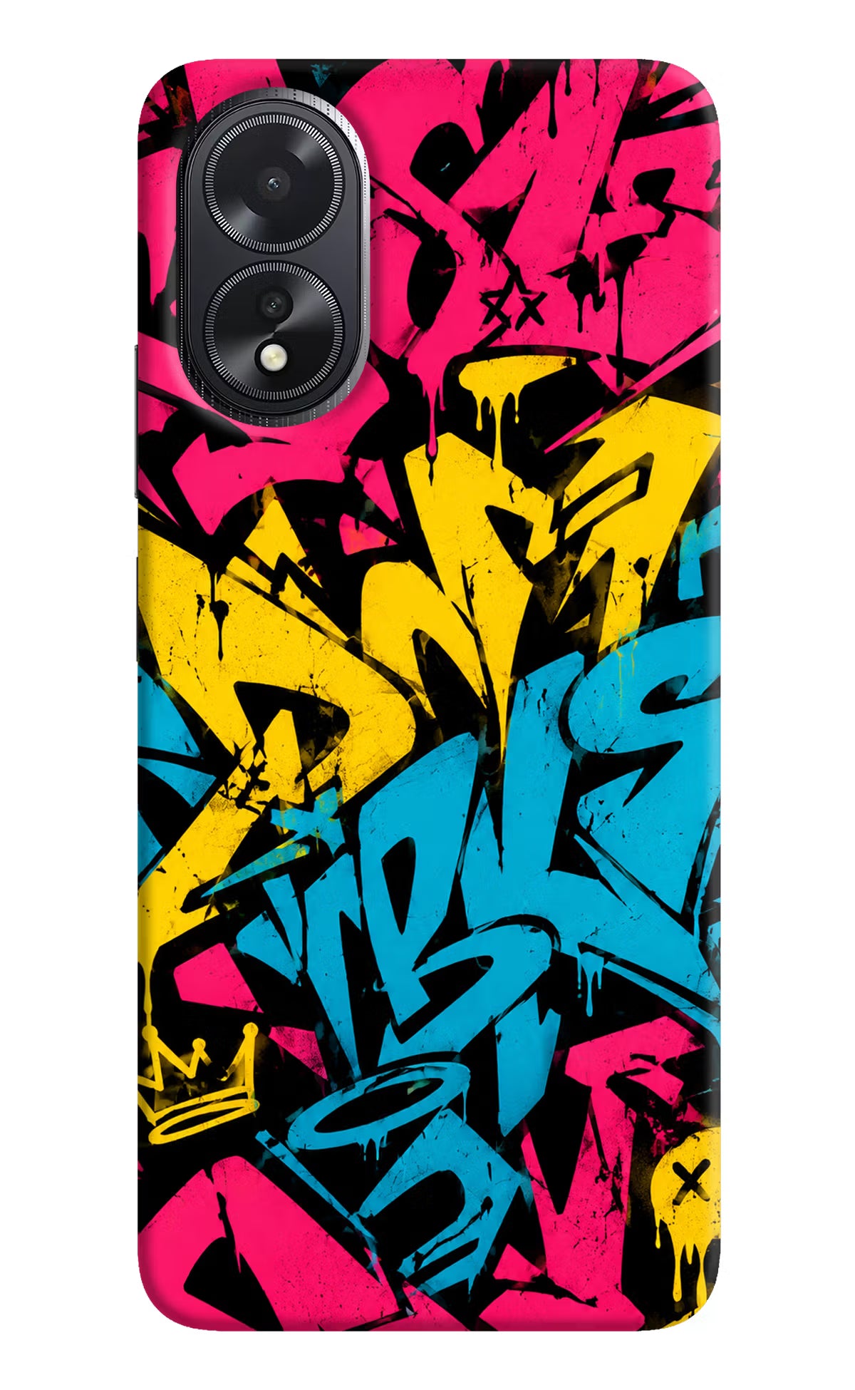 Graffiti Vibe Oppo A18/Oppo A38 Back Cover
