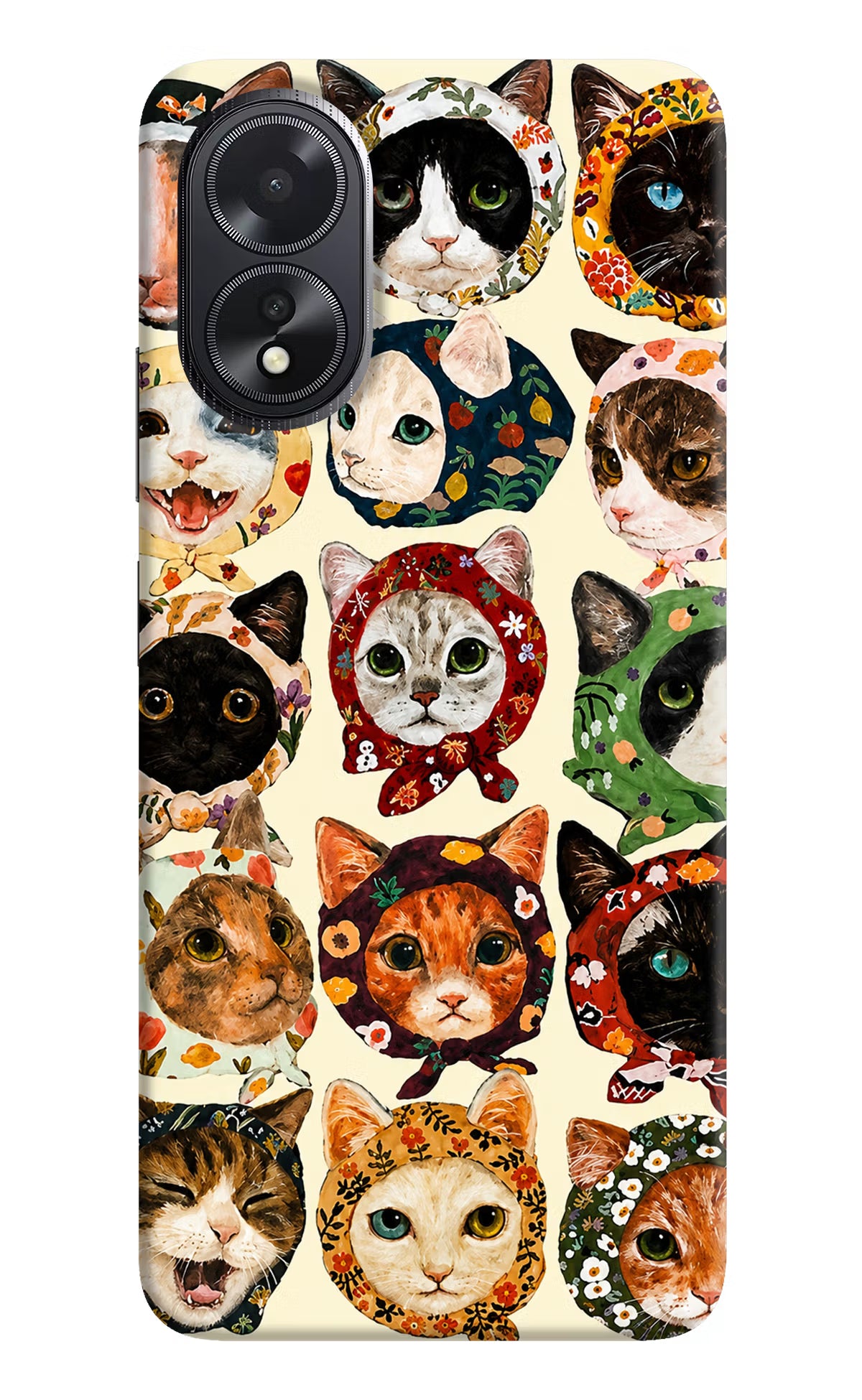 Cool Cat Oppo A18/Oppo A38 Back Cover