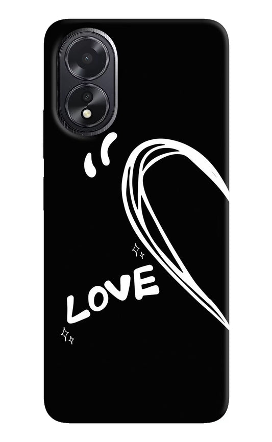 Love Line Oppo A18/Oppo A38 Hard Case Back Cover by Casekaro