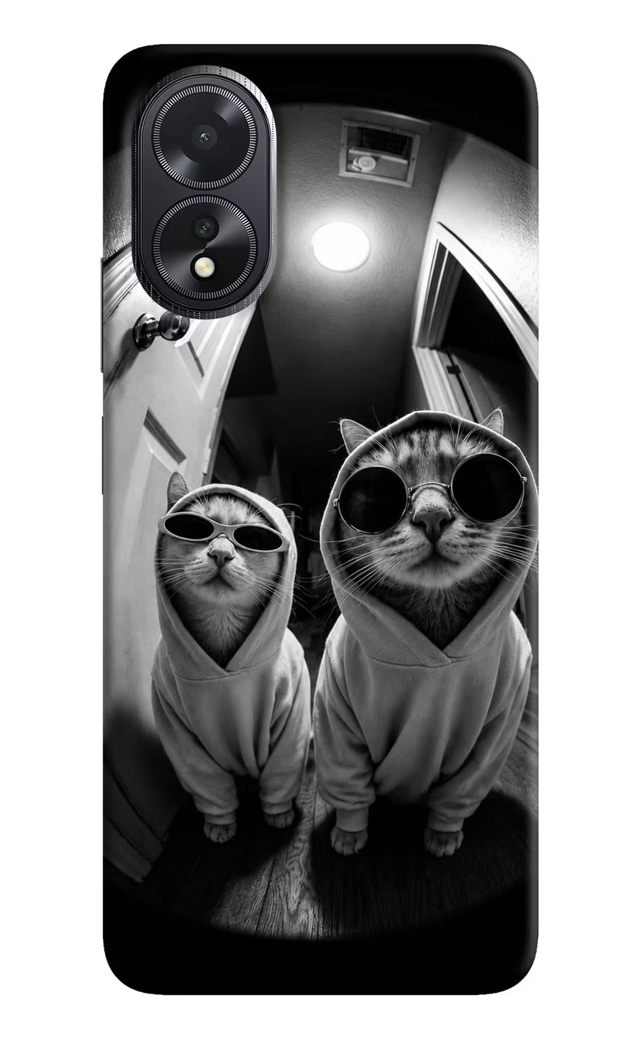 Hood Cats Oppo A18/Oppo A38 Back Cover, Hard case