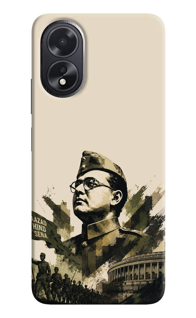 Netaji Rising Oppo A18/Oppo A38 Hard Case Back Cover by Casekaro