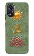 Om & Lotus Oppo A18/Oppo A38 Back Cover