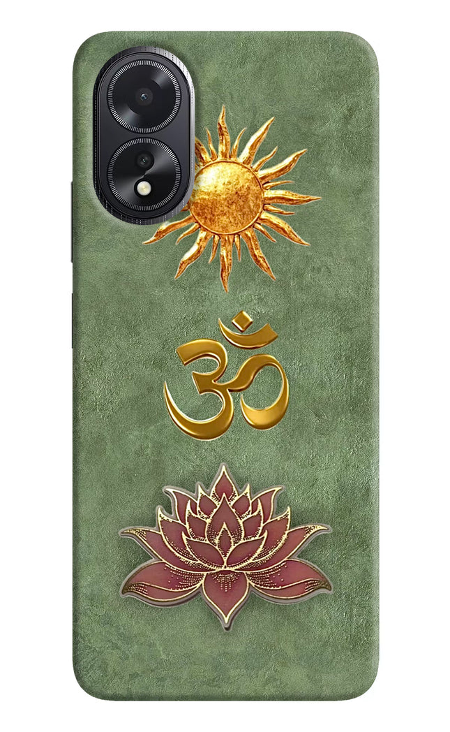 Om & Lotus Oppo A18/Oppo A38 Back Cover