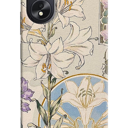 White Lily Oppo A18/Oppo A38 Hard Case Back Cover by Casekaro