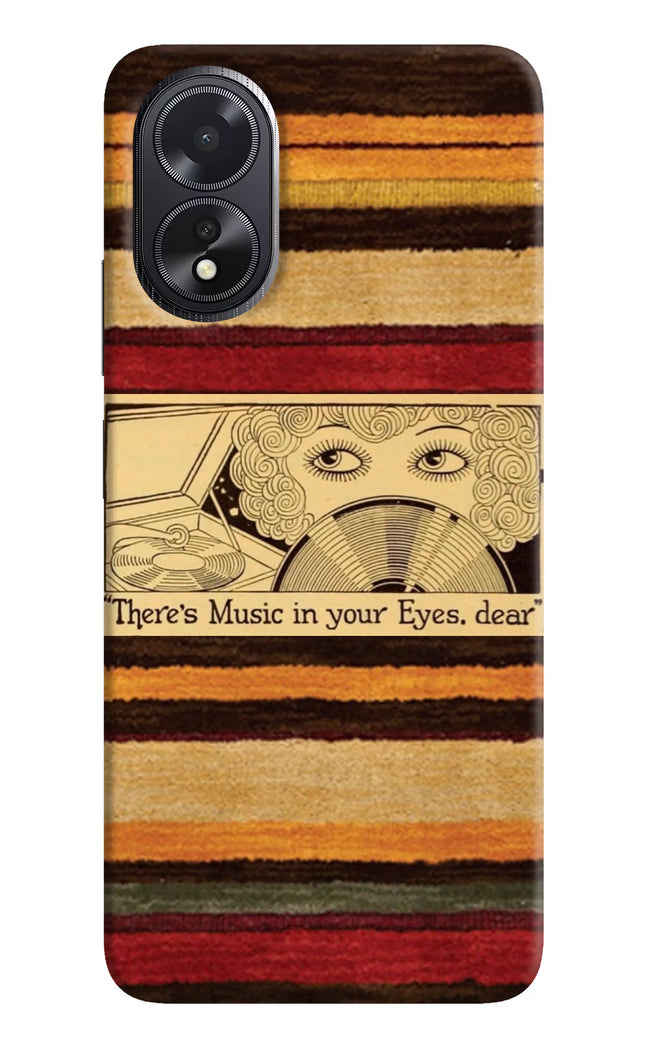 Vinyl Stripes Oppo A18/Oppo A38 Hard Case Back Cover by Casekaro