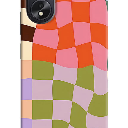 Wavy Grid Oppo A18/Oppo A38 Hard Case Back Cover by Casekaro
