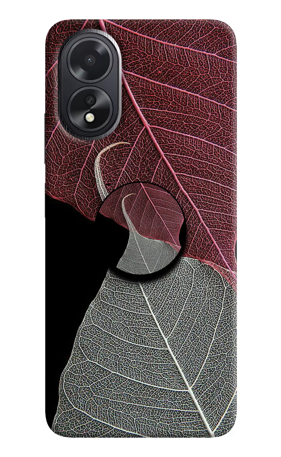 Leaf Pattern Oppo A18/Oppo A38 Pop Case, Hard case