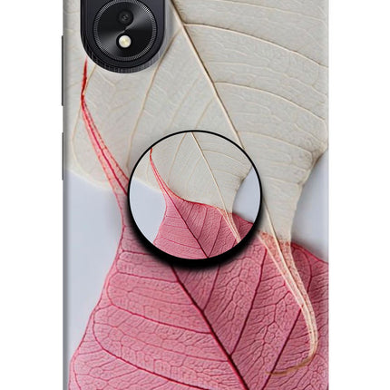 White Pink Leaf Oppo A18/Oppo A38 Pop Case by Casekaro