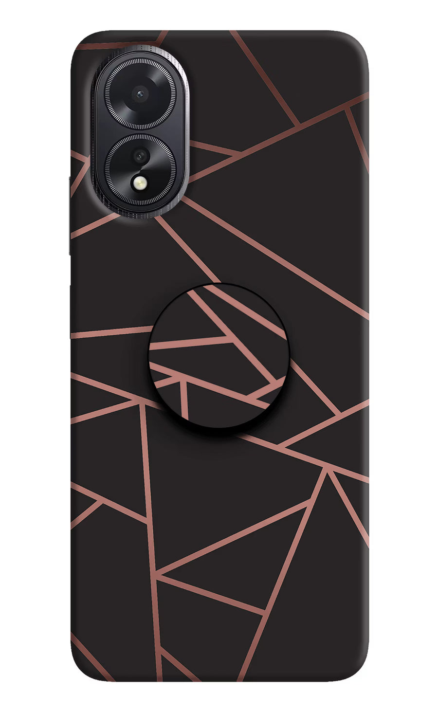 Geometric Pattern Oppo A18/Oppo A38 Pop Case, Hard case