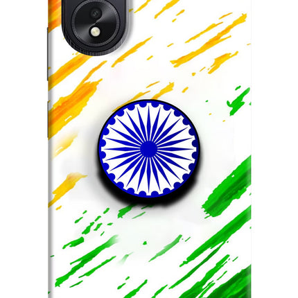 Indian Flag Ashoka Chakra Oppo A18/Oppo A38 Pop Case by Casekaro