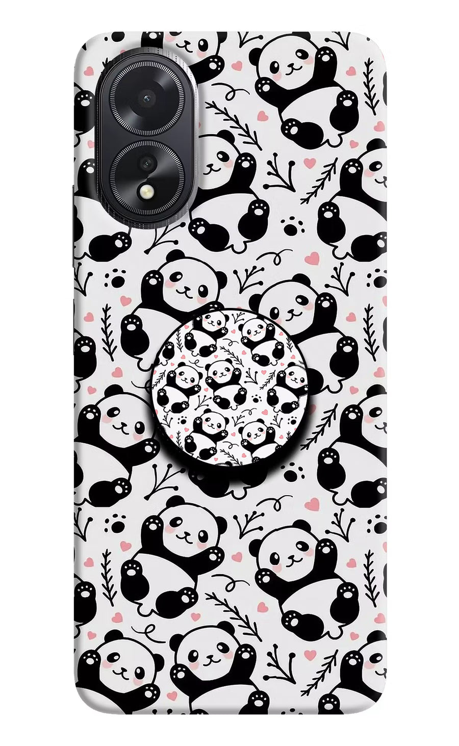 Cute Panda Oppo A18/Oppo A38 Pop Case, Hard case