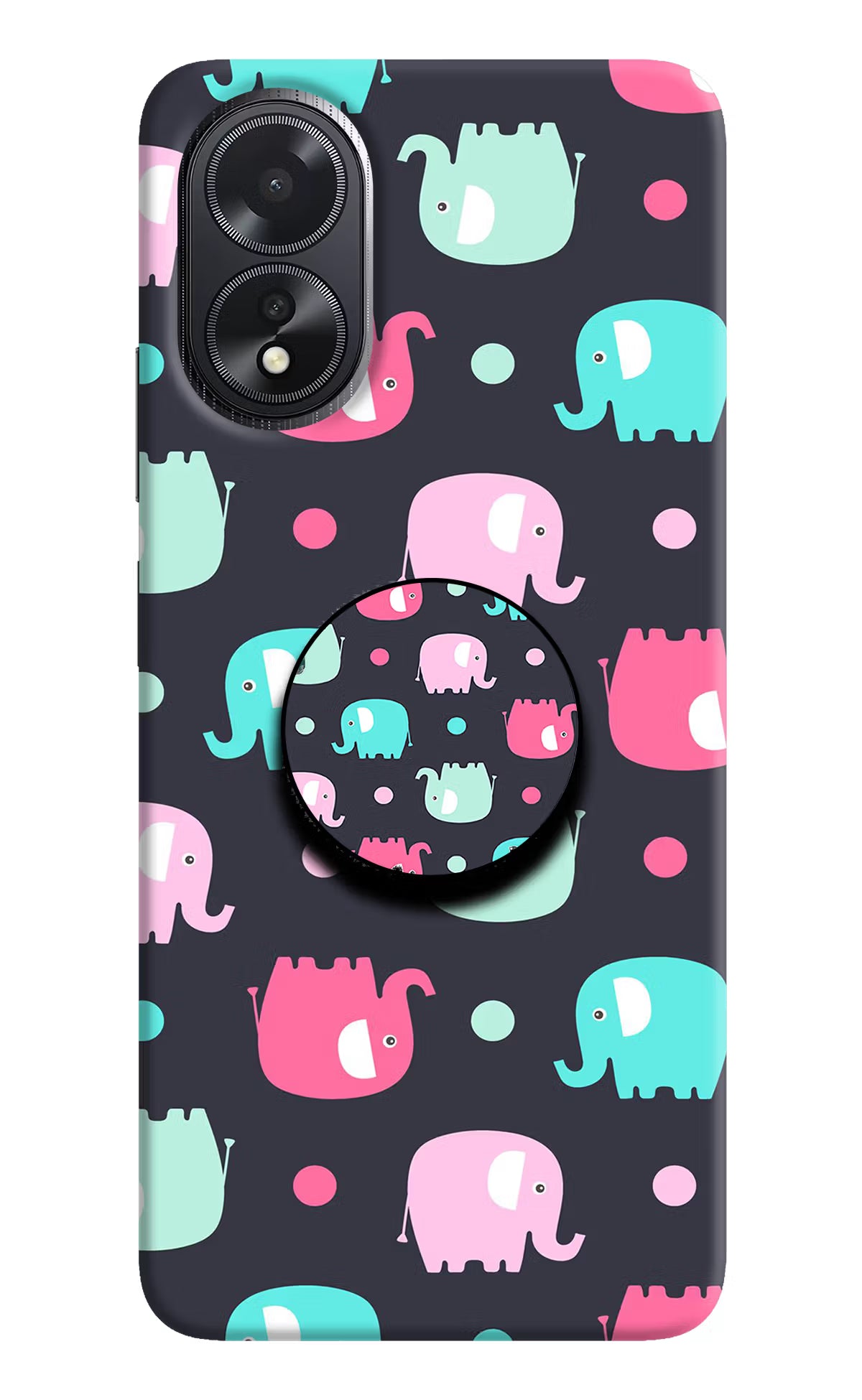 Baby Elephants Oppo A18/Oppo A38 Pop Case by Casekaro