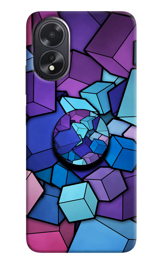 Cubic Abstract Oppo A18/Oppo A38 Pop Case by Casekaro