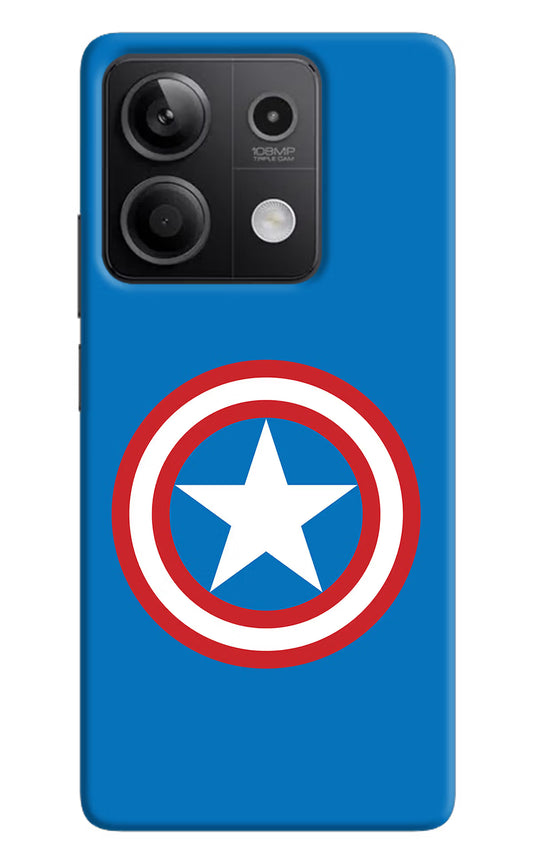 Captain America Logo Redmi Note 13 5G Hard Case Back Cover by Casekaro