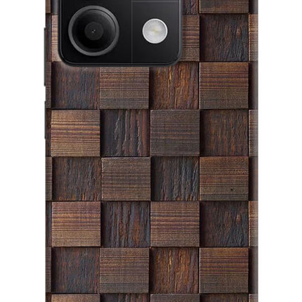 Wooden Cube Design Redmi Note 13 5G Hard Case Back Cover by Casekaro