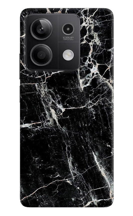 Black Marble Texture Redmi Note 13 5G Hard Case Back Cover by Casekaro
