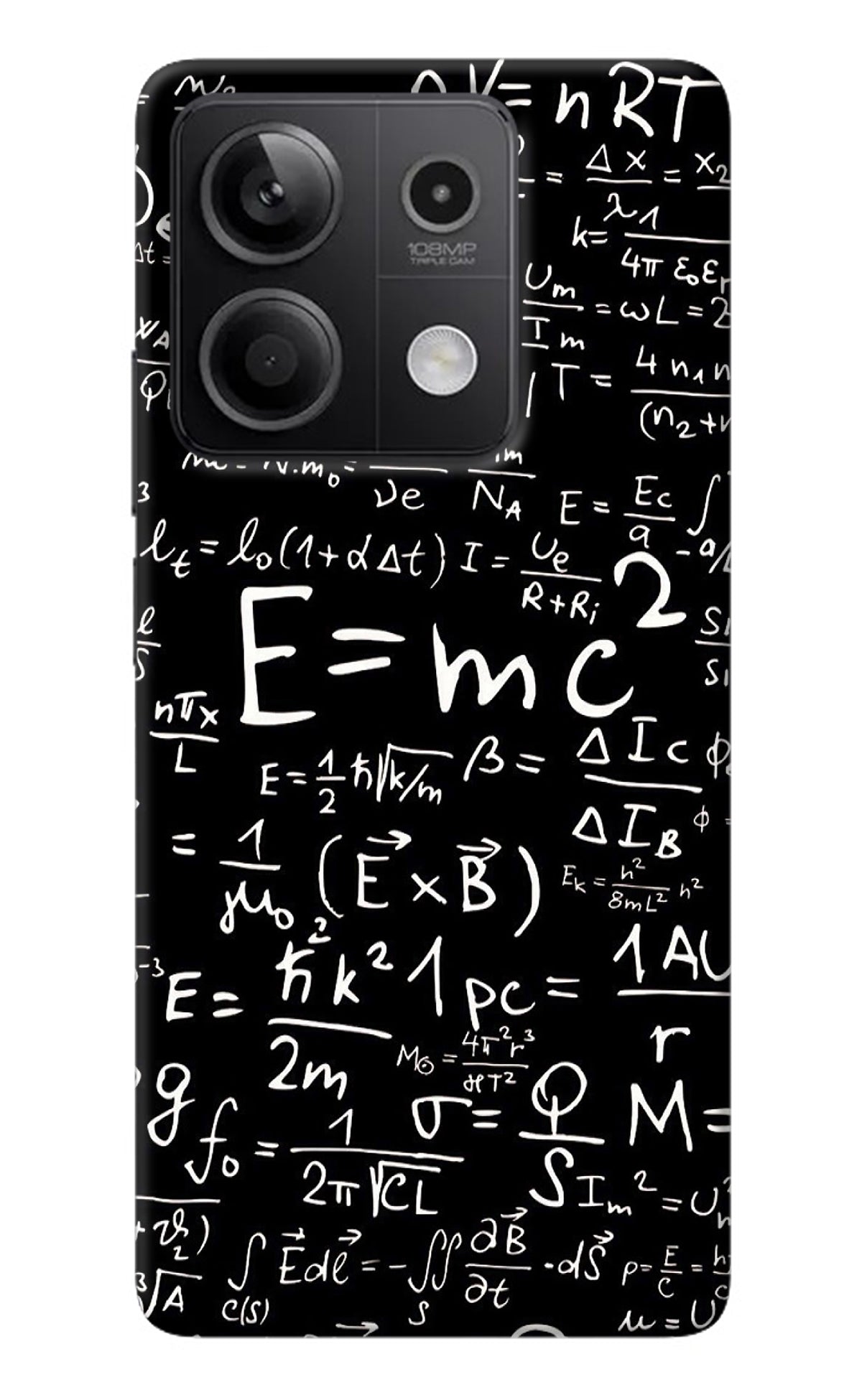 Physics Albert Einstein Formula Redmi Note 13 5G Back Cover