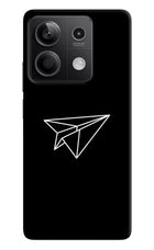 Paper Plane White Redmi Note 13 5G Hard Case Back Cover by Casekaro