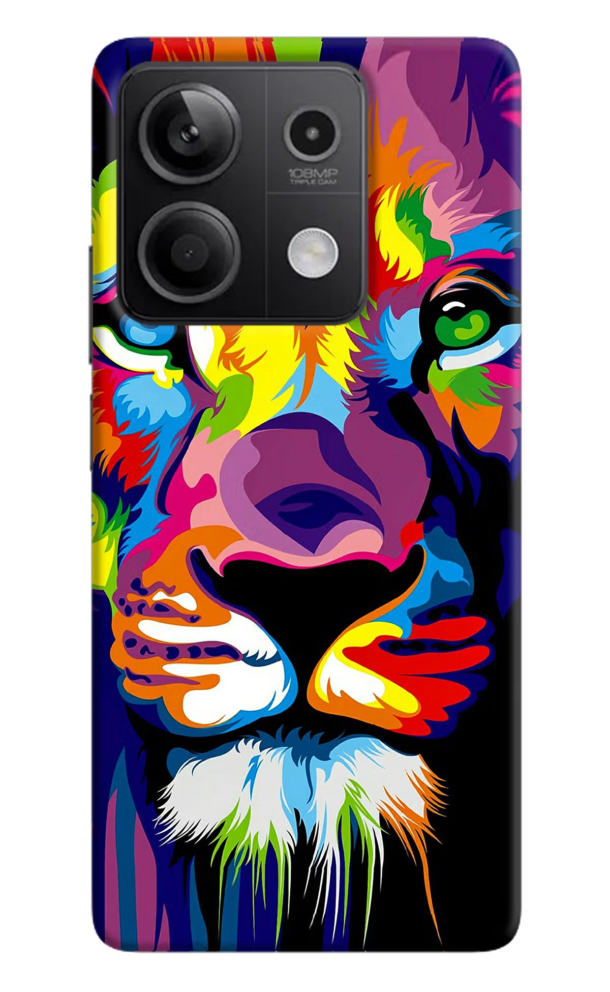 Lion Redmi Note 13 5G Hard Case Back Cover by Casekaro