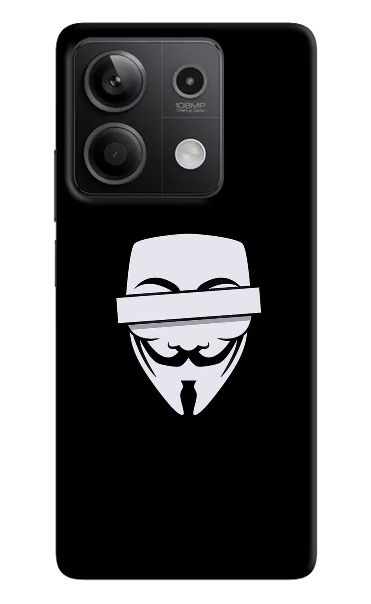 Anonymous Face Redmi Note 13 5G Hard Case Back Cover by Casekaro