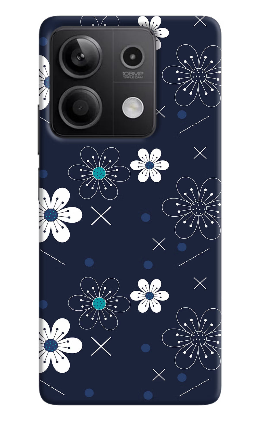 Flowers Redmi Note 13 5G Back Cover, Hard case