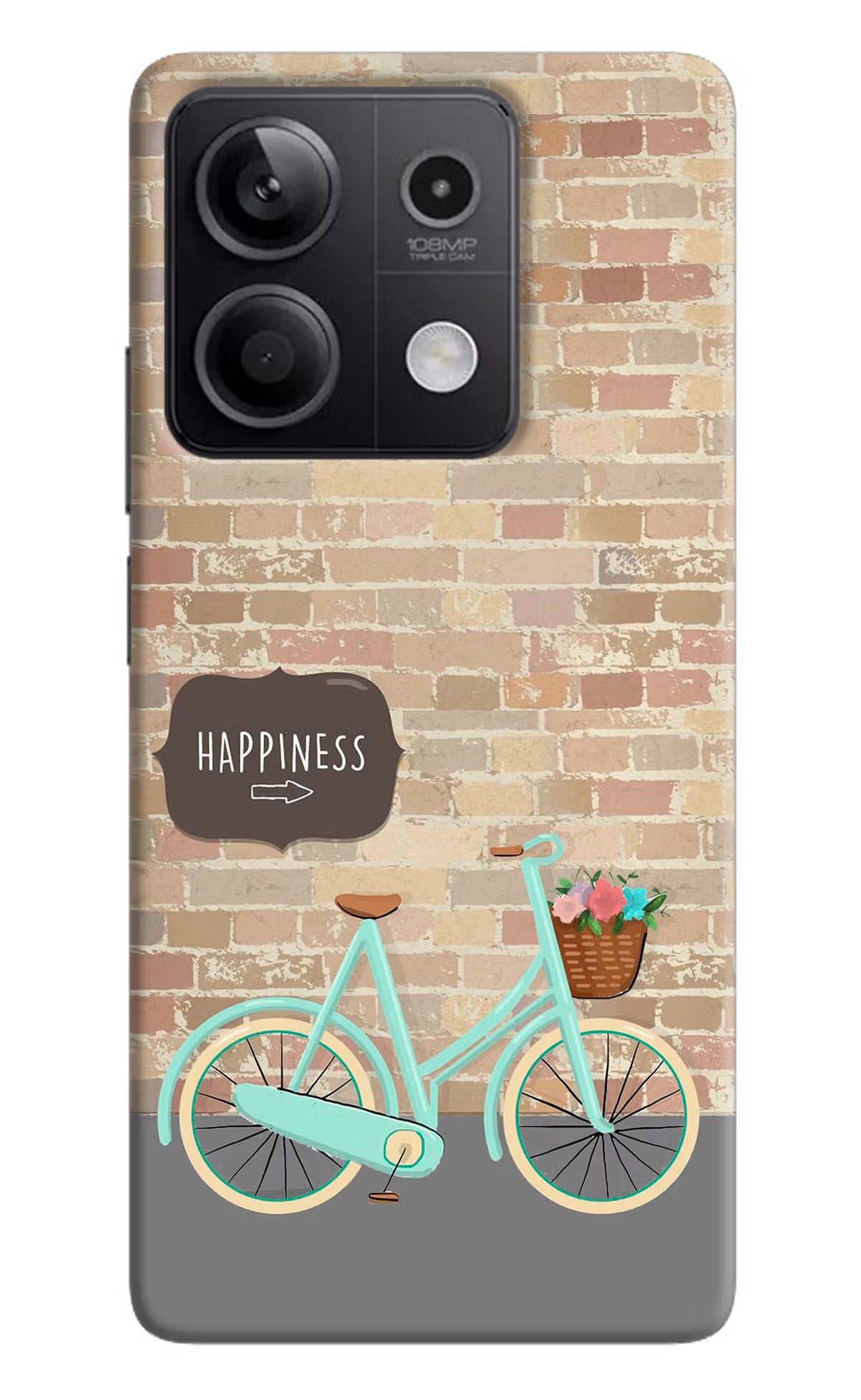 Happiness Artwork Redmi Note 13 5G Hard Case Back Cover by Casekaro