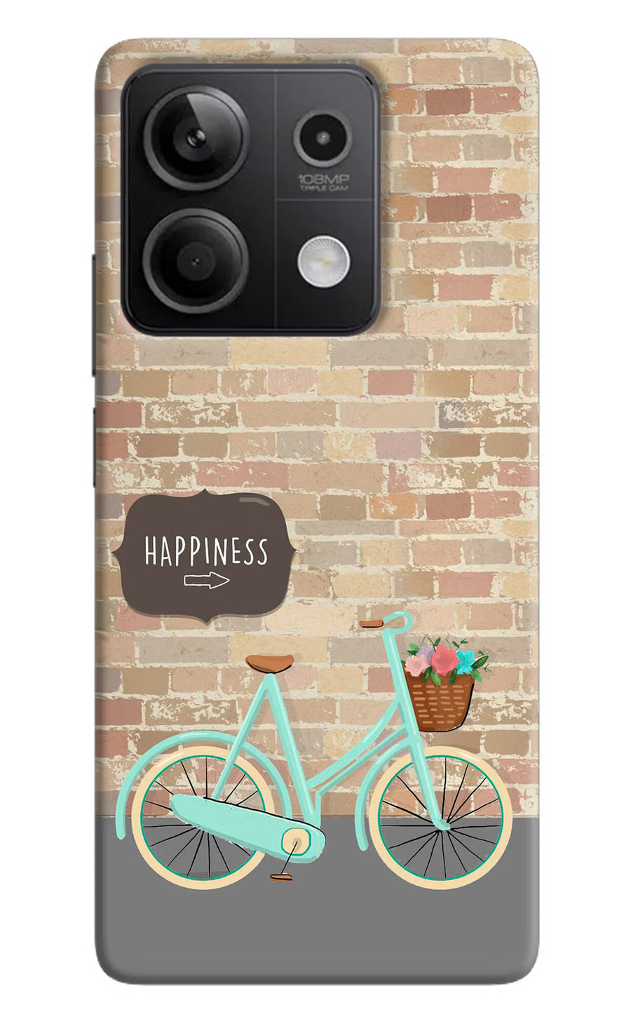Happiness Artwork Redmi Note 13 5G Back Cover, Hard case