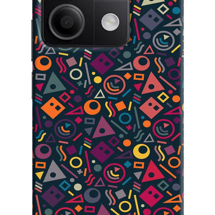 Geometric Abstract Redmi Note 13 5G Hard Case Back Cover by Casekaro