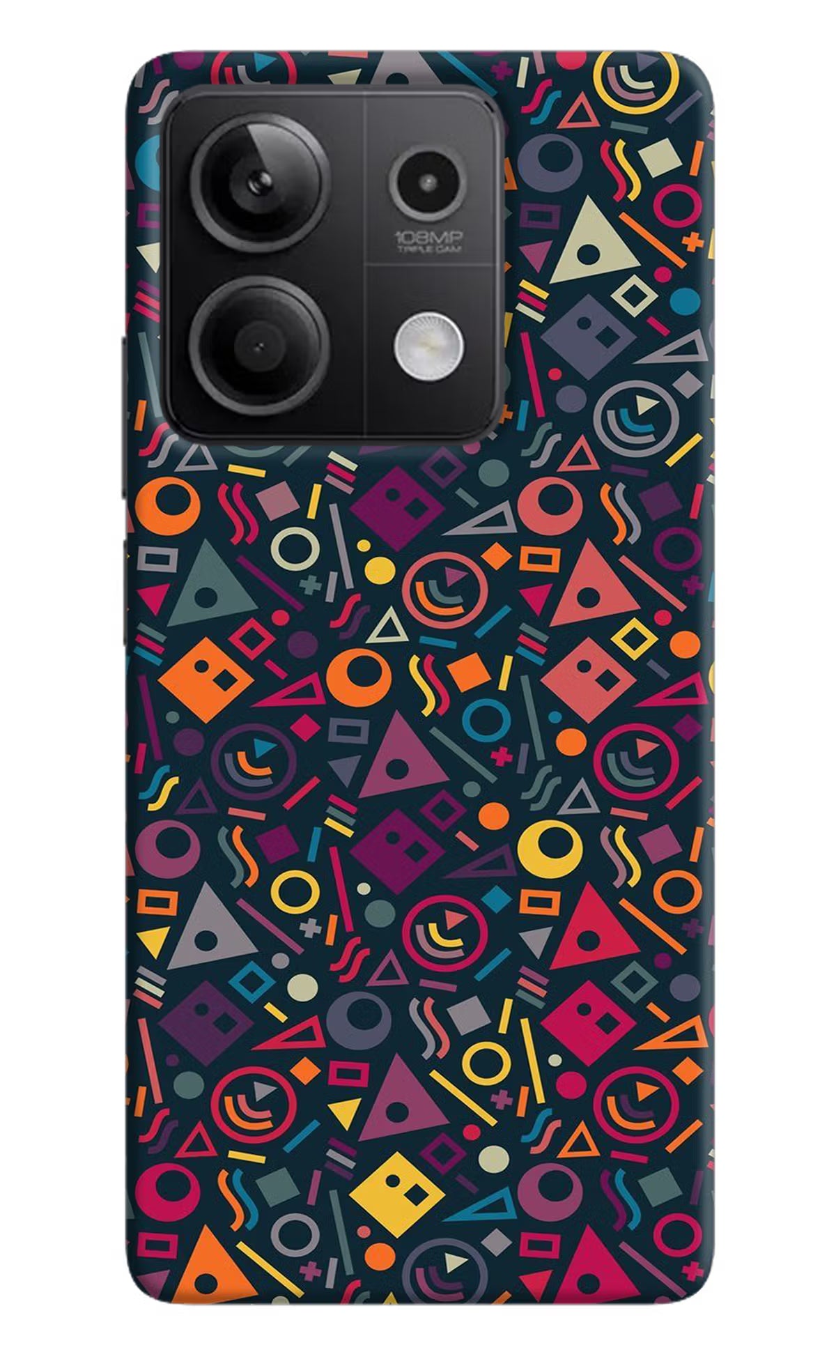 Geometric Abstract Redmi Note 13 5G Hard Case Back Cover by Casekaro