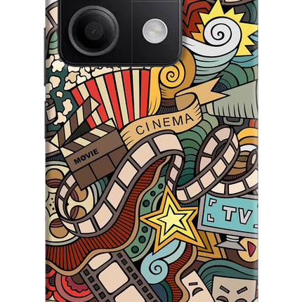 Cinema Abstract Redmi Note 13 5G Hard Case Back Cover by Casekaro