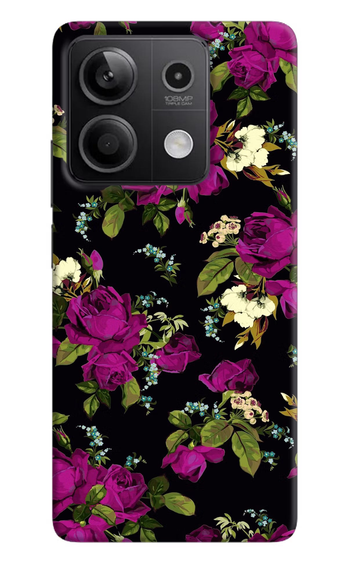 Flowers Redmi Note 13 5G Hard Case Back Cover by Casekaro