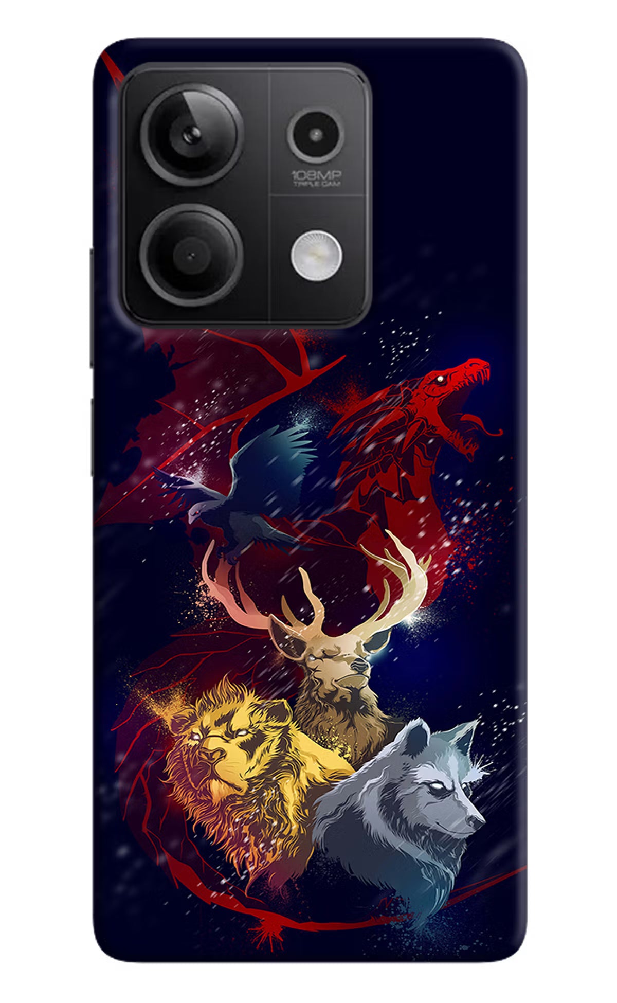 Game Of Thrones Redmi Note 13 5G Hard Case Back Cover by Casekaro