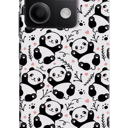 Cute Panda Redmi Note 13 5G Hard Case Back Cover by Casekaro
