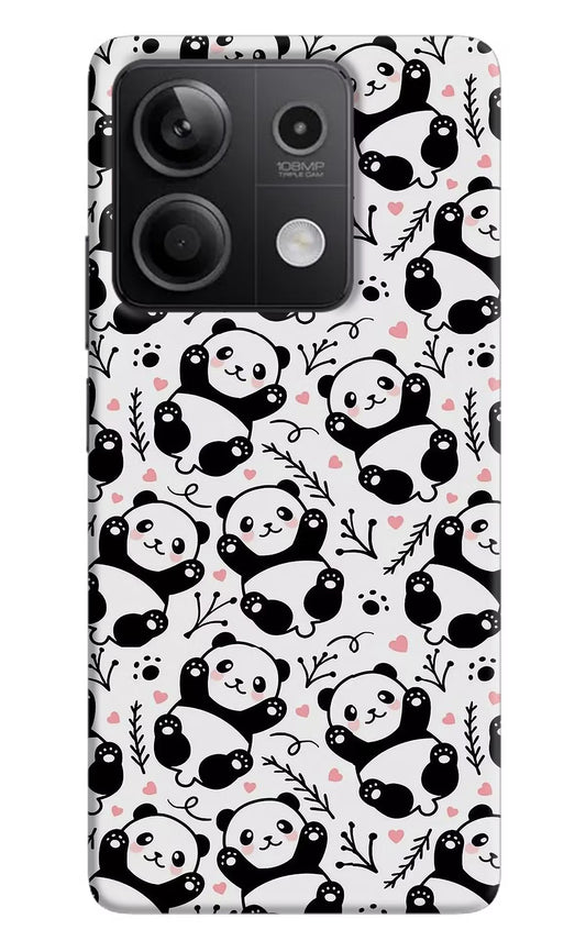 Cute Panda Redmi Note 13 5G Hard Case Back Cover by Casekaro