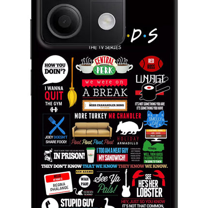 FRIENDS Redmi Note 13 5G Hard Case Back Cover by Casekaro