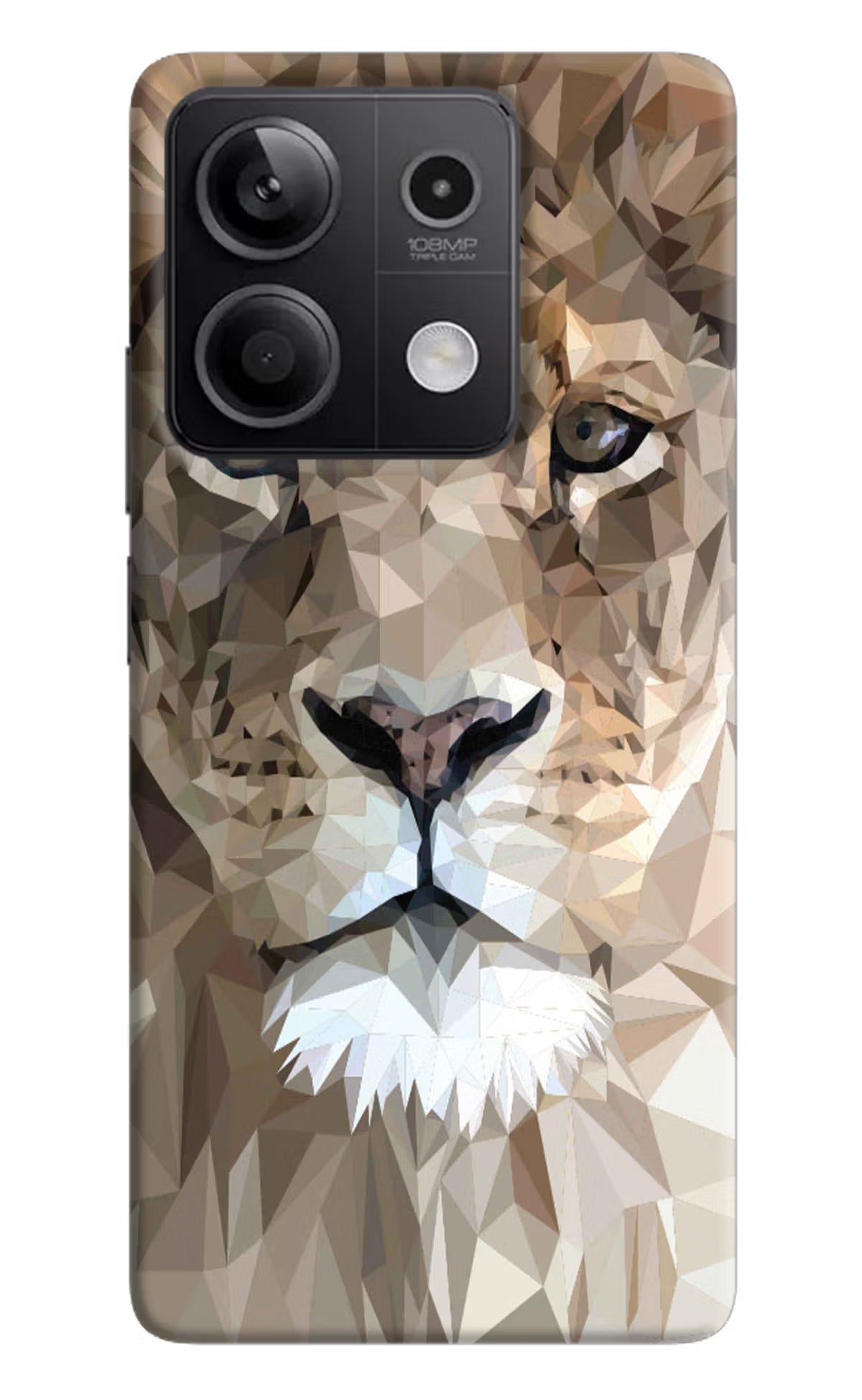 Lion Art Redmi Note 13 5G Hard Case Back Cover by Casekaro