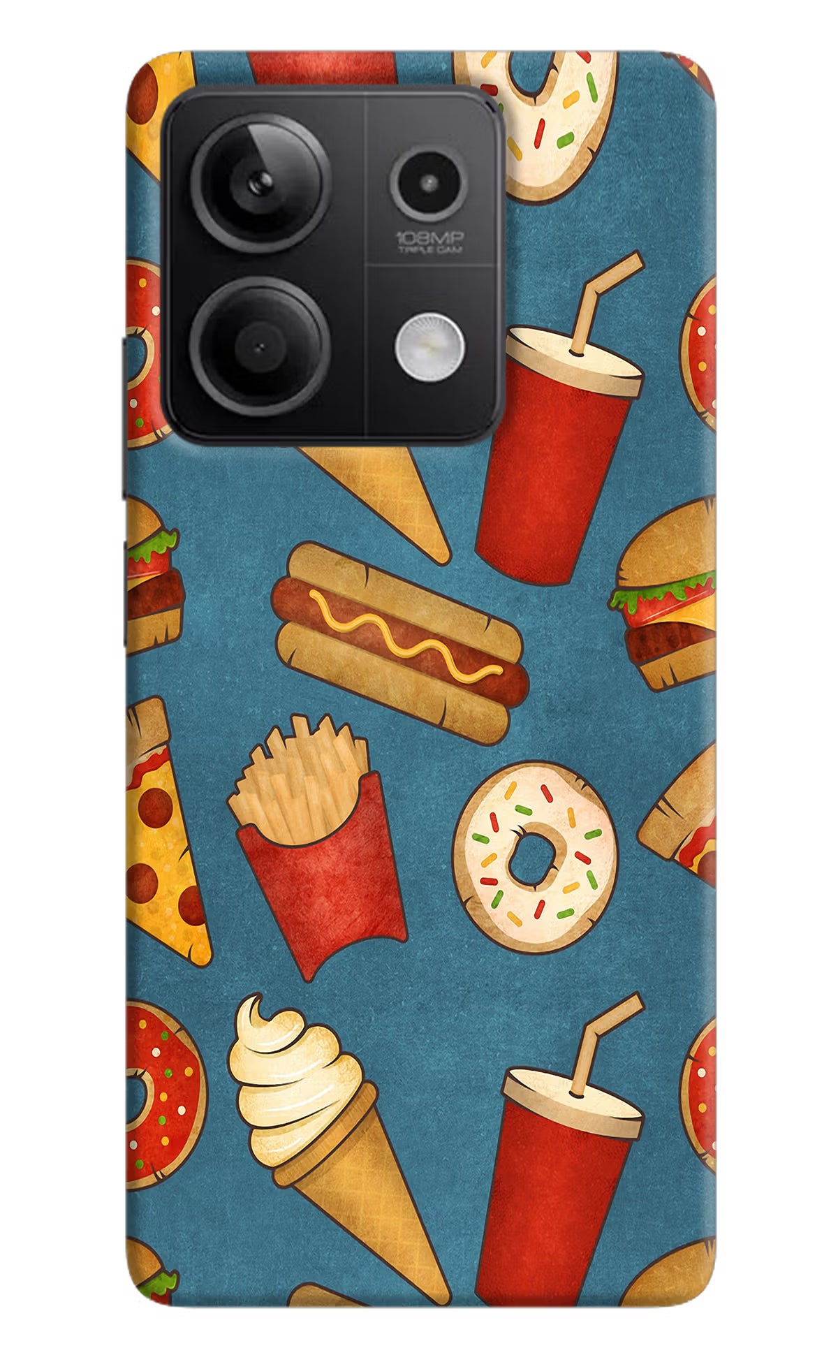 Foodie Redmi Note 13 5G Hard Case Back Cover by Casekaro
